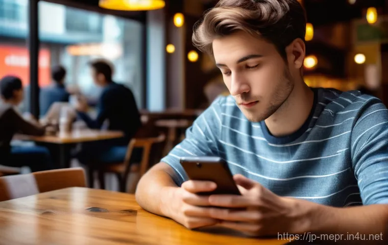 미디어 영향력 지수 - A young adult, early 20s, with short brown hair, wearing a stylish but casual t-shirt and jeans, sit...