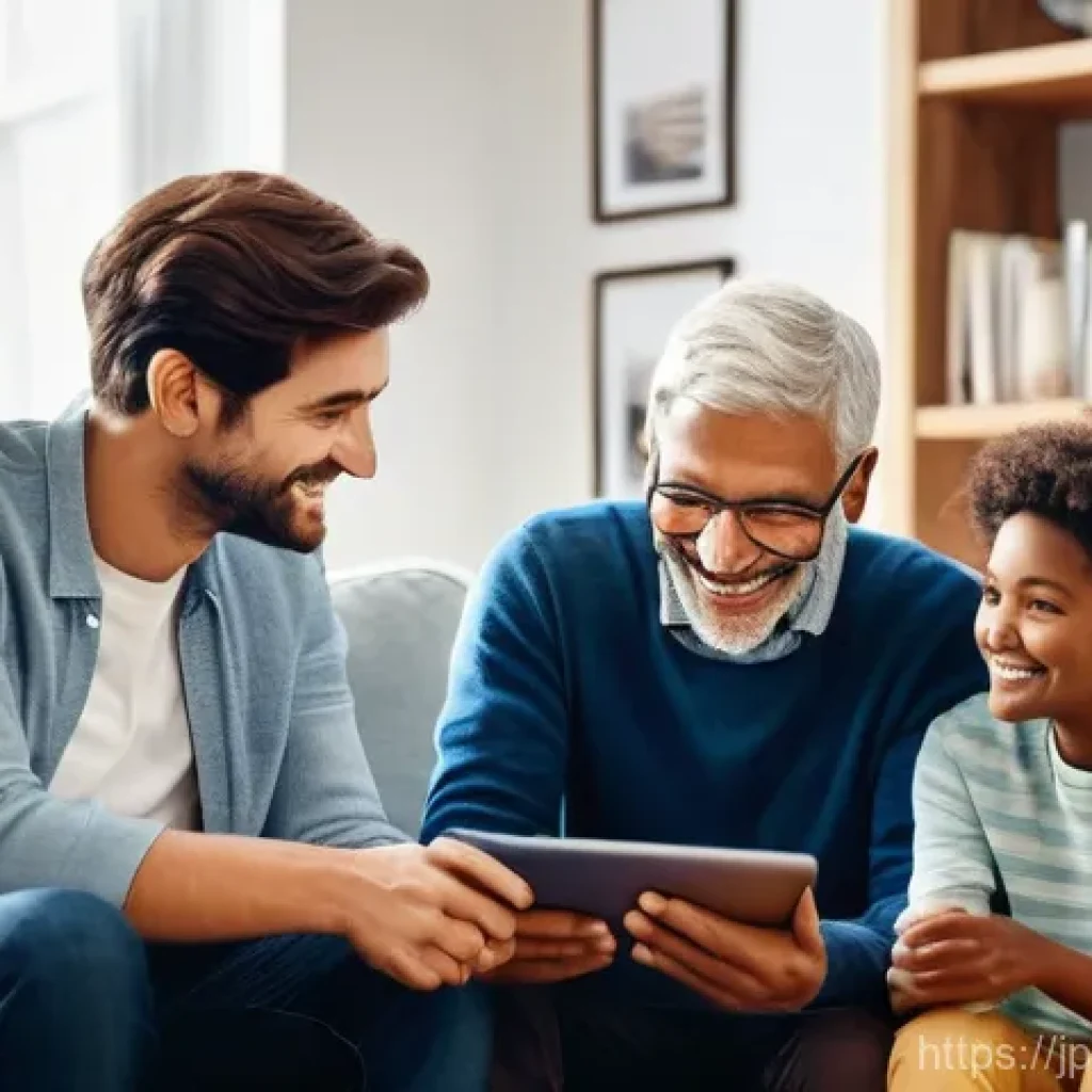 정책 커뮤니케이션 - **Prompt 1: Empathy in Policy Communication**
    "A cozy, brightly lit living room where a diverse ...