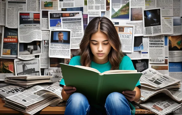 언론홍보학 주요 연구 주제 - **Prompt:** A dynamic scene depicting digital transformation in public relations and marketing. In t...